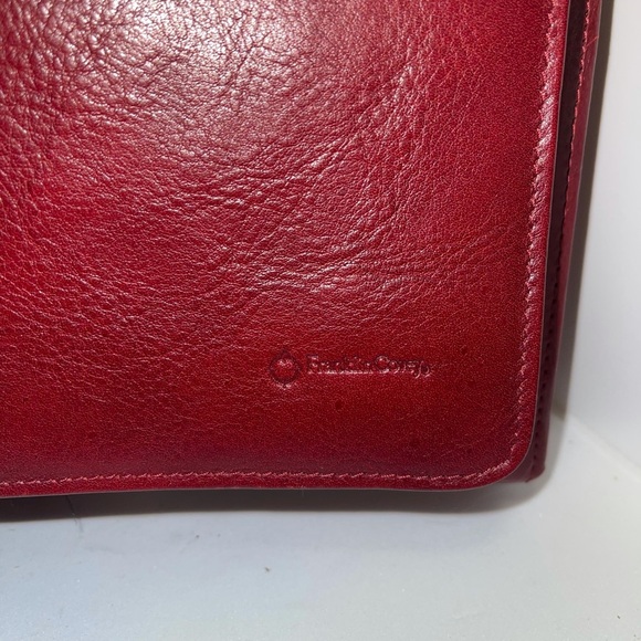 Franklin Covey Burgundy Leather Satchel - Picture 3 of 16